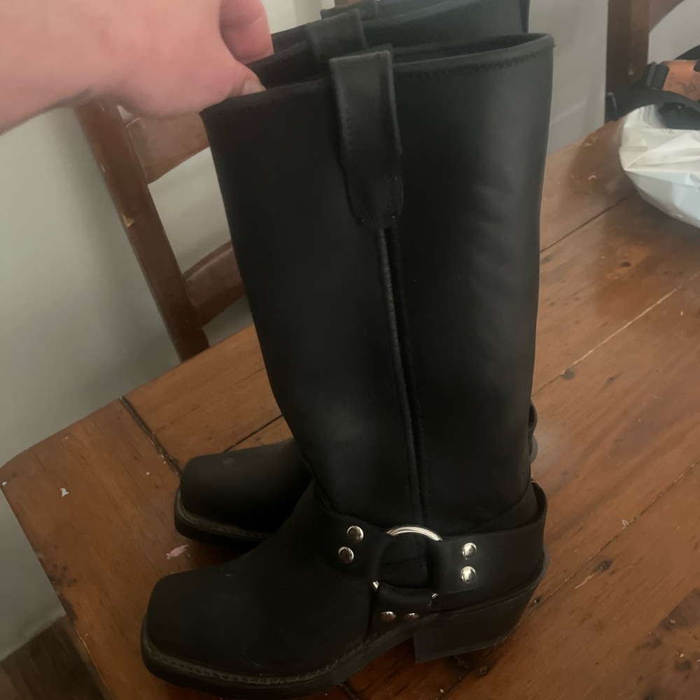 Double H Black Combat & Moto Boots